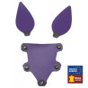 The Red PUPPY SET OREILLES ET LANGUE EN CUIR VIOLET